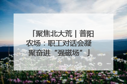 聚焦北大荒｜普阳农场：职工对话会凝聚奋进“强磁场”