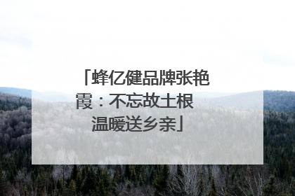 蜂亿健品牌张艳霞：不忘故土根 温暖送乡亲