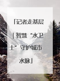 记者走基层｜智慧“水卫士”守护城市水脉