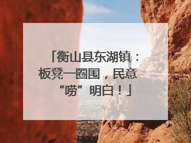 衡山县东湖镇：板凳一圈围，民意“唠”明白！