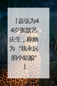 袁弘为44岁张歆艺庆生,称她为“我永远的小姑娘”