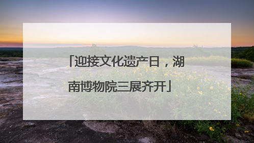 迎接文化遗产日，湖南博物院三展齐开