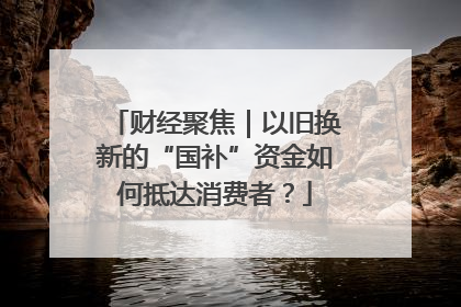 财经聚焦｜以旧换新的“国补”资金如何抵达消费者？