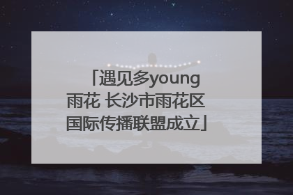 遇见多young雨花 长沙市雨花区国际传播联盟成立