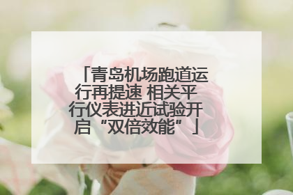 青岛机场跑道运行再提速 相关平行仪表进近试验开启“双倍效能”