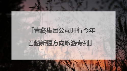 青藏集团公司开行今年首趟新疆方向旅游专列