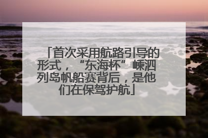 首次采用航路引导的形式，“东海杯”嵊泗列岛帆船赛背后，是他们在保驾护航