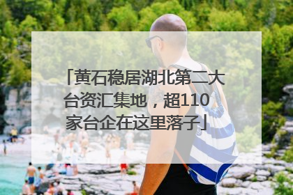 黄石稳居湖北第二大台资汇集地，超110家台企在这里落子