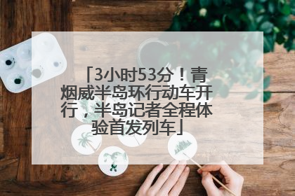 3小时53分！青烟威半岛环行动车开行，半岛记者全程体验首发列车