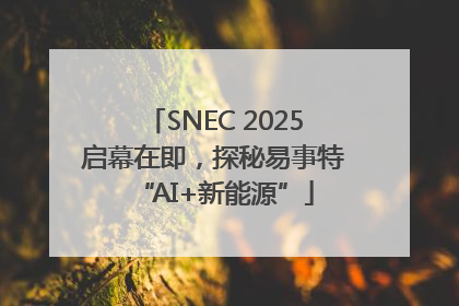SNEC 2025启幕在即，探秘易事特“AI+新能源”