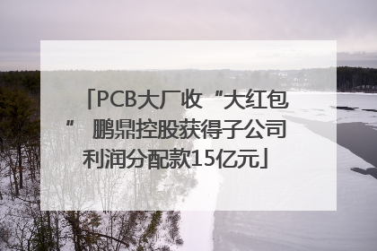 PCB大厂收“大红包” 鹏鼎控股获得子公司利润分配款15亿元